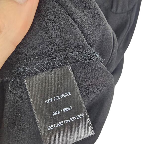 Torrid Top Sheer Top Twist Front Top Hi Low Top Short Sleeve Blouse 3X Black - Picture 8 of 9